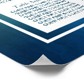 Hochzeitssitze am Strand von Starfish Poster (Ecke)