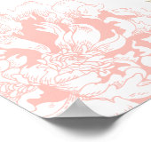 Hochzeitssitze auf Korallenplätzchen Poster (Ecke)