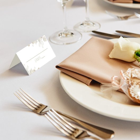 Hochzeitssitze für Grüne Wasserfarbe Empfang Platzkarte