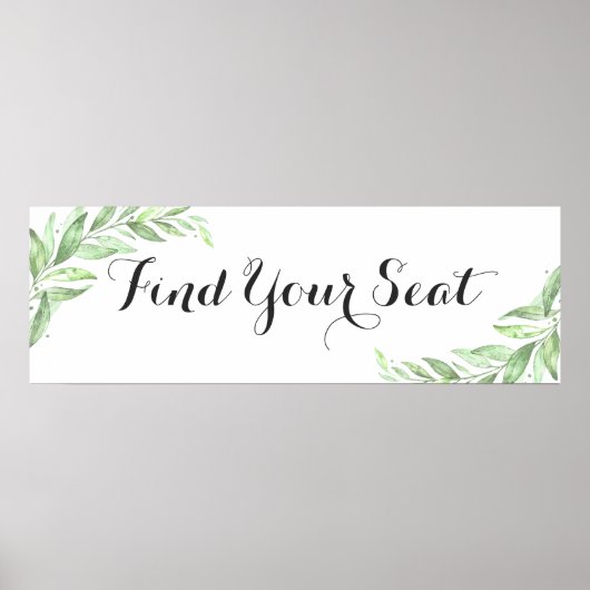 Hochzeitssitze für Wasserfarben Poster (Vorne)