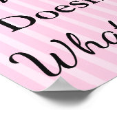 Hochzeitssitzkarte, "überall" setzen rosa Poster (Ecke)