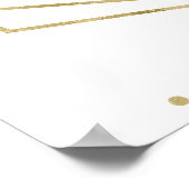 Hochzeitssitzplan Elegant geometrisch Poster (Ecke)