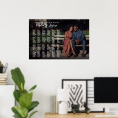 Hochzeitssitzplan für Fotos Poster (Heimbüro)