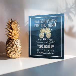 Hochzeitssitzplan Glas für die Nacht Finden Sie Ih Poster