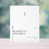 Hochzeitssitzpläne Acrylschild (Neutral)