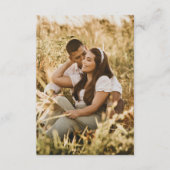 Hochzeitsskalender QR-Liebe Begleitkarte (Vorderseite)