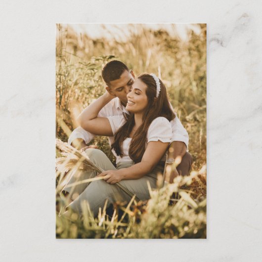 Hochzeitsskalender QR-Liebe Begleitkarte (Vorderseite)