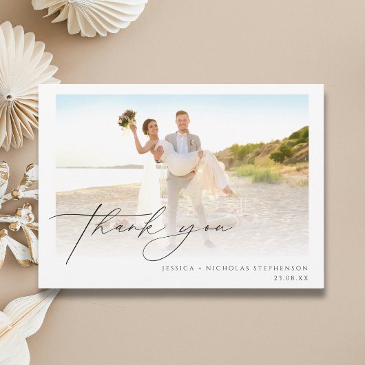 Hochzeitsskript 3 Foto Danke Flach