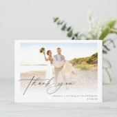 Hochzeitsskript 3 Foto Danke Flach (Stehend Vorderseite)