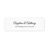 Hochzeitsskript Beruflich Schwarz-weiß (Vorne)