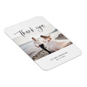 Hochzeitsskript Danke Foto Magnet (Rechte Seite)