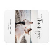 Hochzeitsskript Danke Foto Magnet (Horizontal)