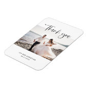 Hochzeitsskript Danke Foto Magnet (Linke Seite)