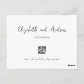 Hochzeitsskript danke Karte danke Ihnen Nachricht (Rückseite)