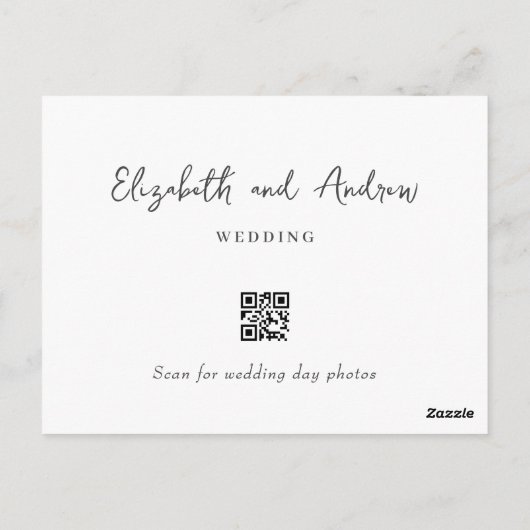 Hochzeitsskript danke Karte danke Ihnen Nachricht (Rückseite)