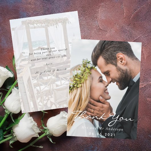 Hochzeitsskript Foto danke