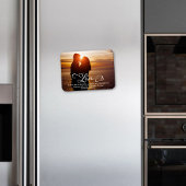 Hochzeitsskript-Foto für die Liebe speichern Magnet