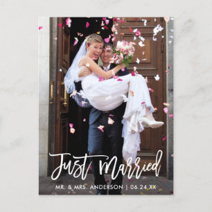 Hochzeitsskript - Foto nur verheiratet Postkarte