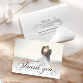 Hochzeitsskript für Foto-Kalligrafie Dankeskarte