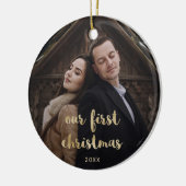 | Hochzeitsskript für Fotos Keramik Ornament (Links)