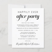 Hochzeitsskript glücklich immer nach dem Party Fot (Vorderseite)