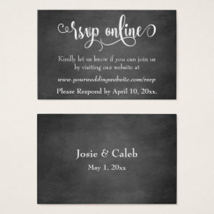 Hochzeitsskript RSVP Online einfügen über Chalkboa