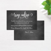 Hochzeitsskript RSVP Online einfügen über Chalkboa (Schreibtisch)