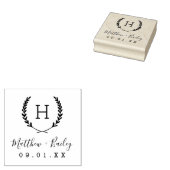 Hochzeitsskript-Rücksendeadresse Gummistempel (Stempel)