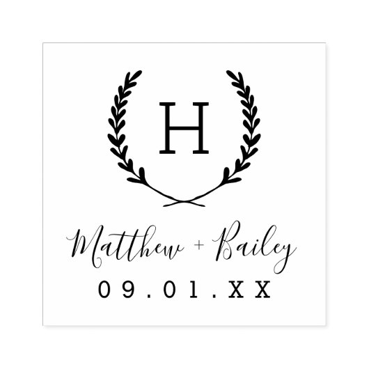 Hochzeitsskript-Rücksendeadresse Gummistempel (Prägung)