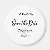 Hochzeitsskript Save the Date Magnet (Vorne)