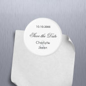 Hochzeitsskript Save the Date Magnet