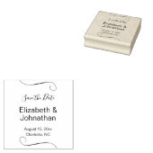 Hochzeitsskript speichern der Vorlage für das Datu Gummistempel (Stempel)