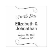 Hochzeitsskript speichern der Vorlage für das Datu Gummistempel (Prägung)