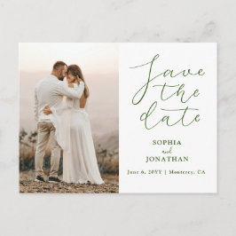 Hochzeitsskript speichern des Fotos Datum Postkarte