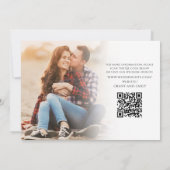 Hochzeitsskript Speichern Sie das Datum Foto Vorla Save The Date (Rückseite)
