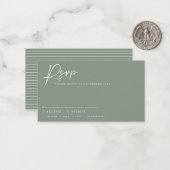 Hochzeitsskripte Moderne Skriptantwort uAwg Mitteilungskarte (Vorderseite/Rückseite Beispiel)