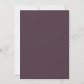 Hochzeitsskripte speichern das Datum Lila, moderne (Rückseite)