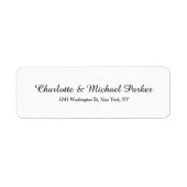 Hochzeitsskriptfamilie für Schwarz-weiße kreative  (Vorne)