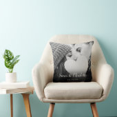 Hochzeitsskriptname für personalisiertes Foto Kissen (Stuhl )