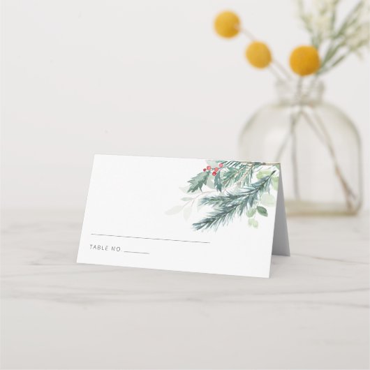 Hochzeitsslittings-Platzkarten Platzkarte (Vorderseite)