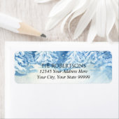 Hochzeitssneewald Wasserfarbe | RÜCKSENDEADRESSE (Insitu)