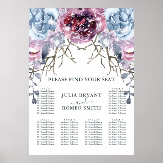 Hochzeitssnotenkarte Poster (Vorne)