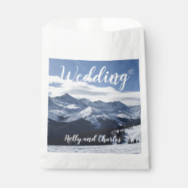 Hochzeitssnowy Mountains Alpes Thema Geschenktütchen