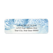 Hochzeitssnowy Trees Wasserfarbe | RÜCKSENDEADRESS (Vorne)