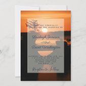 Hochzeitssommer an der Küste Einladung (Vorderseite)