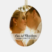 Hochzeitssommer Foto Keramik Ornament (Rechts)