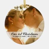 Hochzeitssommer Foto Keramik Ornament (Vorne)