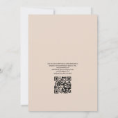 Hochzeitssommer QR Code UAWG Beach Einladung (Rückseite)