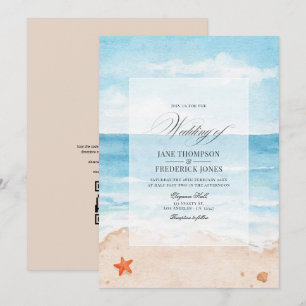 Hochzeitssommer QR Code UAWG Beach Einladung