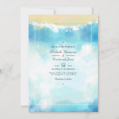 Hochzeitssommer QR Code UAWG Beach Einladung (Vorderseite)